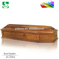 Classical well carved solid wood hot European coffin